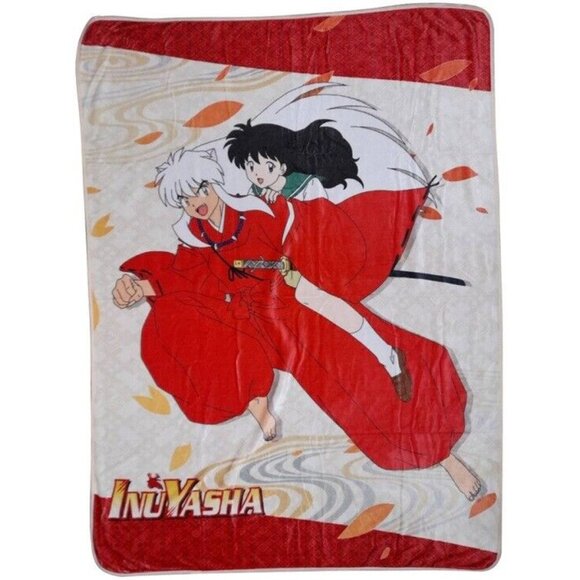New Inuyasha Plush Fleece Throw Gift Blanket Kagome Anime Manga Noodle Stopper - Picture 2 of 3